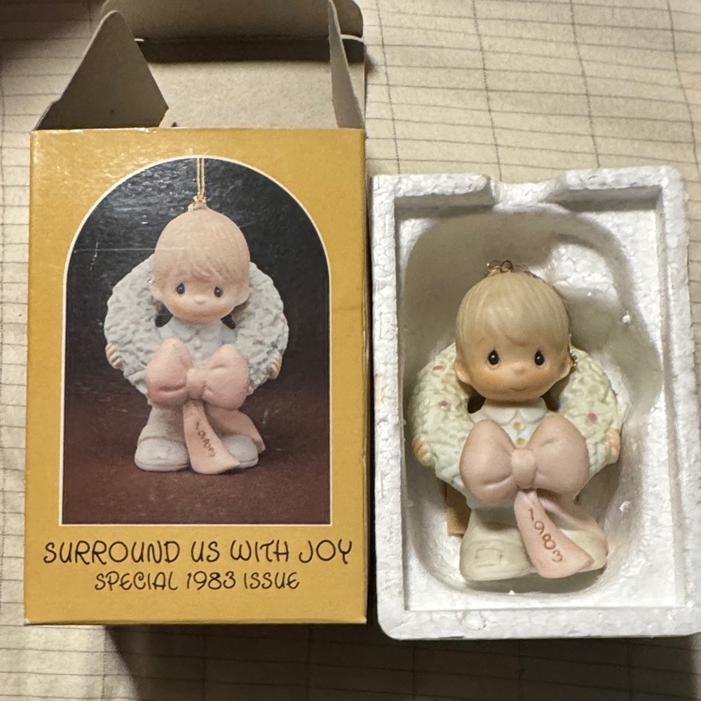 1983 Precious Moments “Surround Us With Joy” Ornament